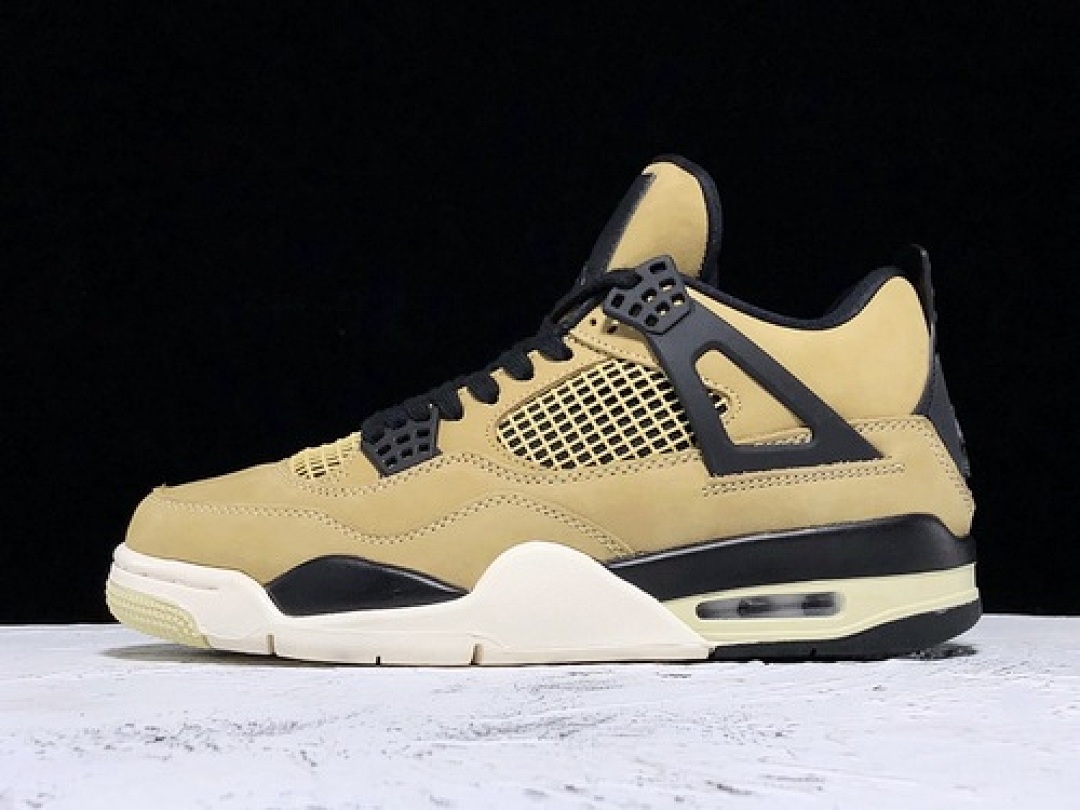 Jordan [AQ9129-200]-[H12 AIR JORDAN 4 RETRO FOSSIL MUSHROM/BLACK/PALE IVORY], photo 1