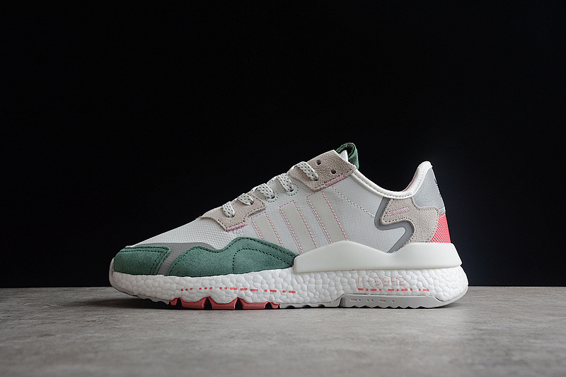 NITE JOGGER SHOES CLOUD WHITE/LIGHT GREY/GREEN-PINK · H03251, photo 1