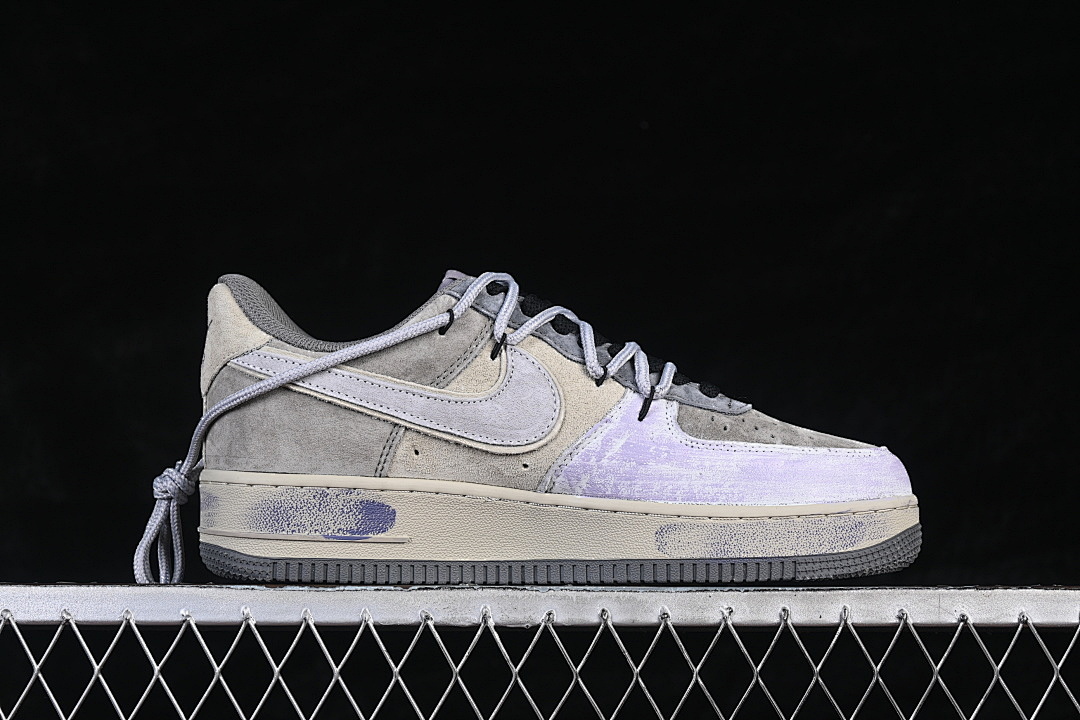 Nike [YD2425-066]-[AIR FORCE 1 07 LOW BAND AID CASUAL SNEAKERS GREY/BEIGE]-[WOMAN:36-39]-[MAN:40-45] - Image 15