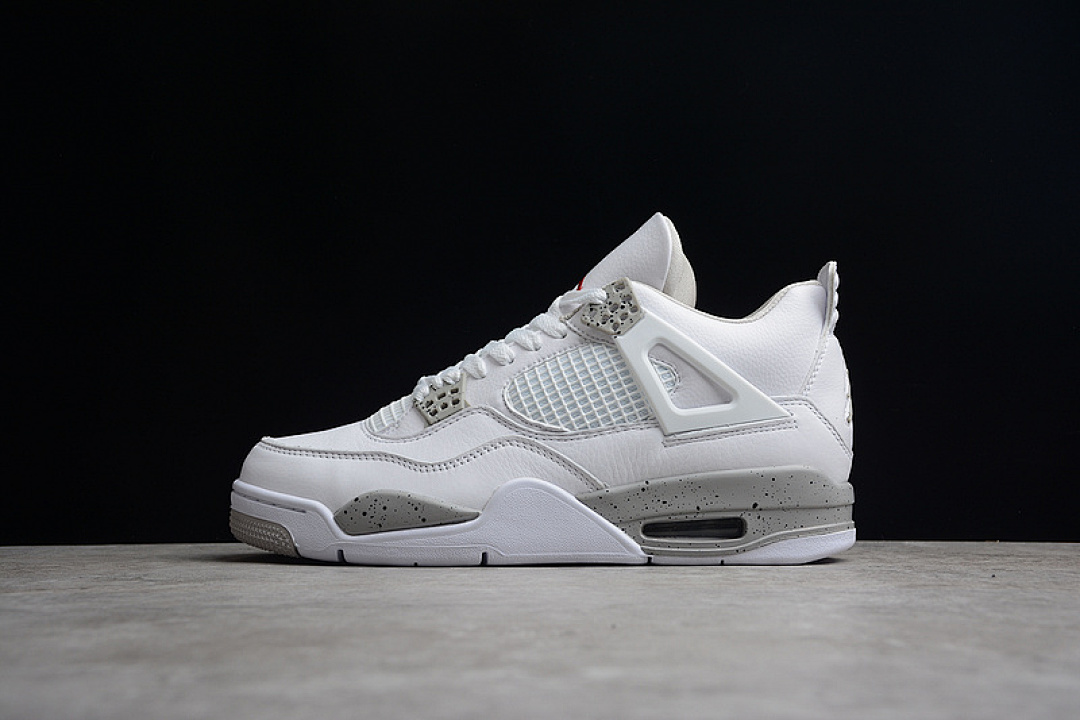 Jordan [CT8527-100]-[AIR JORDAN 4 RETRO WHITE OREO WHITE/TECH GREY/BLACK/FIRE RED]-[UNISEX:36-47.5], photo 1