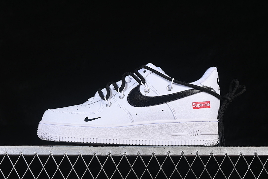 Nike [UP1668-595]-[AIR FORCE 1 07 LOW WHITE/BLACK]-[WOMAN:36-39]-[MAN:40-45] - Image 2