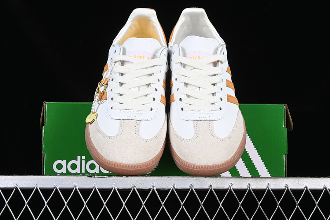 Adidas [IE5661]-[SAMBA OG SPORTY&RICH WHITE/BROWN/ORANGE]-[WOMAN:35.5-39]-[MAN:40-45] - Image 13
