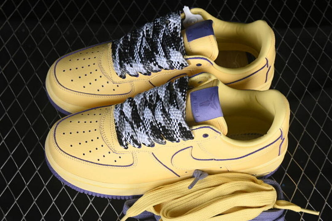 Nike [HV9408-700]-[AIR FORCE 1 07 LOW YELLOW/PURPLE/BLACK/WHITE]-[WOMAN:36-39]-[MAN:40-45] - Image 11