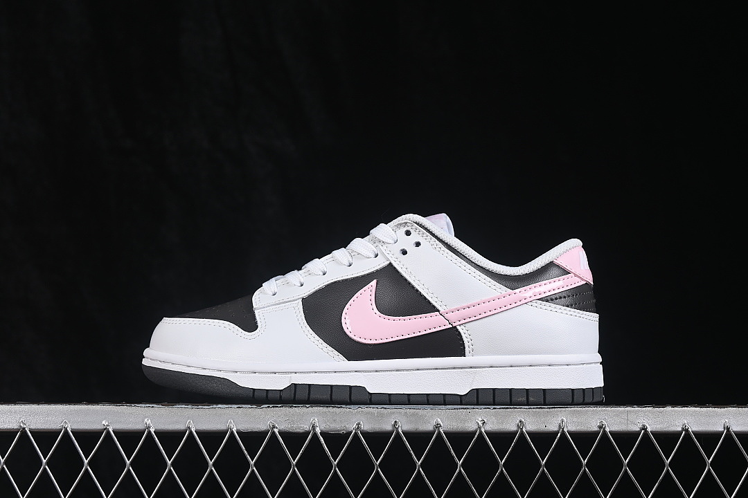 Unbranded [IB8510-100]-[DUNK LOW CASUAL SNEAKERS BLACK/PINK/WHITE]-[WOMAN:35.5-39]-[MAN:40], photo 1