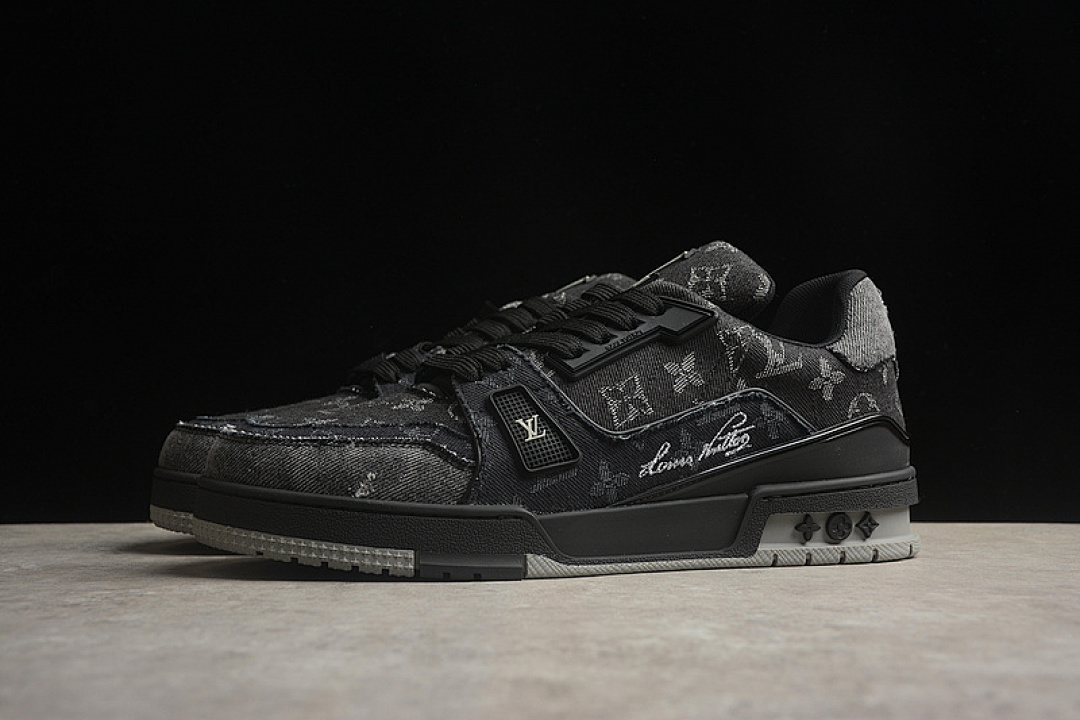 Louis Vuitton [LOUIS VUITTON TRAINER SNEAKER LOW L*V BLACK/GREY]-[WOMAN:35-39]-[MAN:40-46] - Image 14