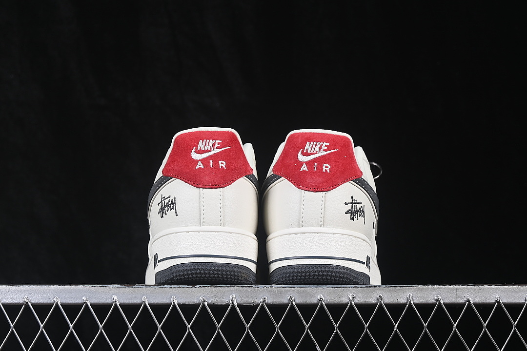 Nike [DW8806-019]-[AIR FORCE 1 07 LOW CASUAL SNEAKERS WHITE/GREY/RED]-[WOMAN:36-39]-[MAN:40-45] - Image 14