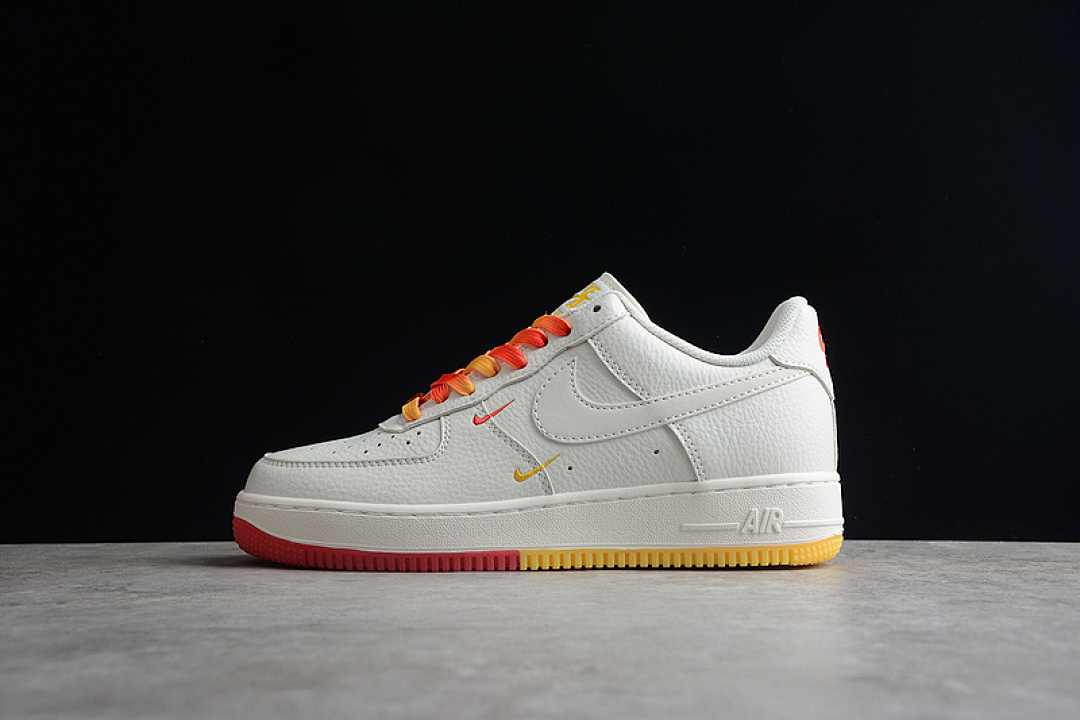 Nike [HQ8863-996]-[AIR FORCE 1 LOW 07 SU19 RICE WHITE/RED/YELLOW]-[WOMAN:36-39]-[MAN:40-45], photo 1