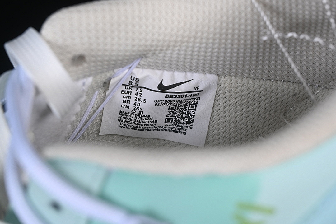 Nike [DB3301-919]-[AIR FORCE 1 07 LOW CASUAL SNEAKERS GREEN/BLUE/WHITE]-[WOMAN:36-39]-[MAN:40-45] - Image 6