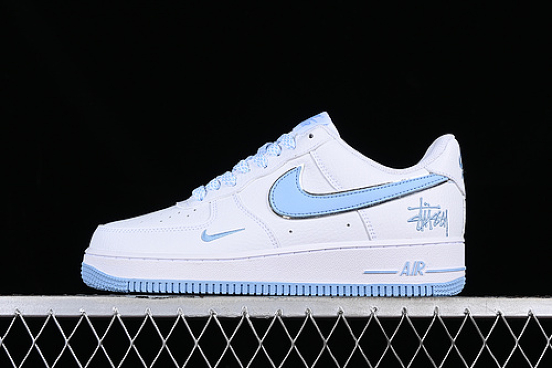 Nike [CW2288-111]-[AIR FORCE 1 07 LOW WHITE/BLUE/SILVER]-[WOMAN:36-39]-[MAN:40-45], photo 1