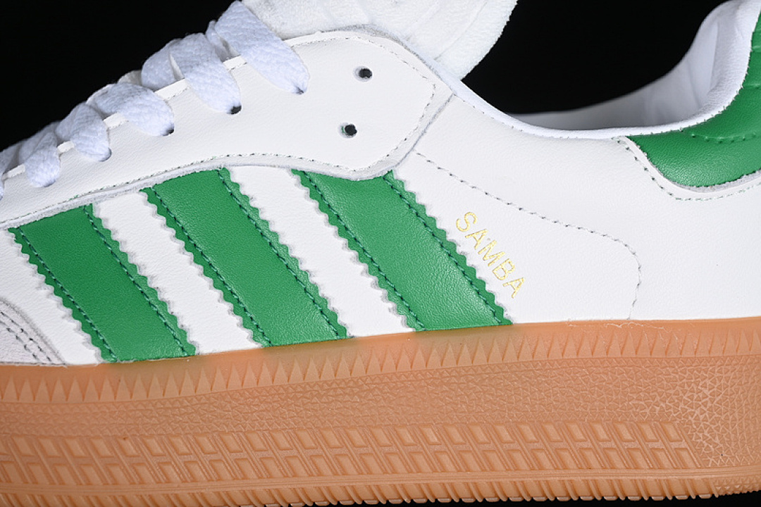 Adidas [IE1375]-[SAMBA XLG WHITE/GREEN/BROWN]-[WOMAN:36-39]-[MAN:40-45] - Image 8