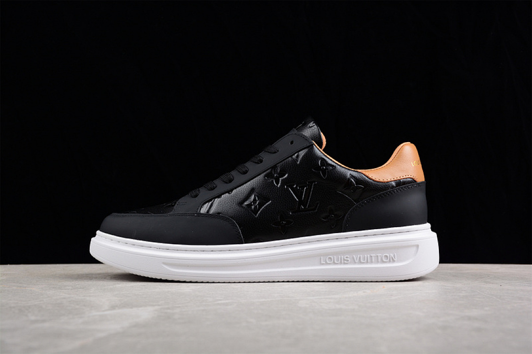 Louis Vuitton Louis Vuitton [L*V STELLAR SNEAKERS BLACK/WHITE/LIGHT BROWN]-[MAN:39-45], photo 1