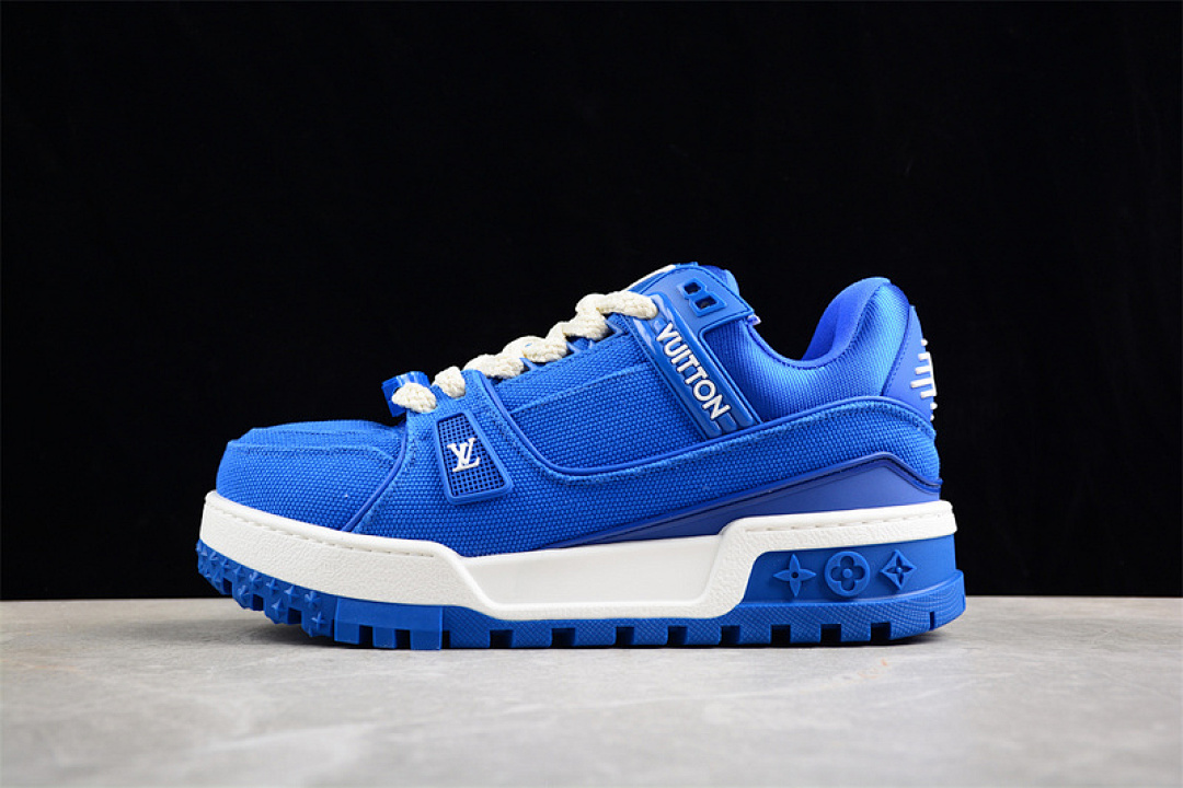 Louis Vuitton [L*V TRAINER MAXI WHITE/BLUE]-[WOMAN:35-39]-[MAN:40-45] - Image 15