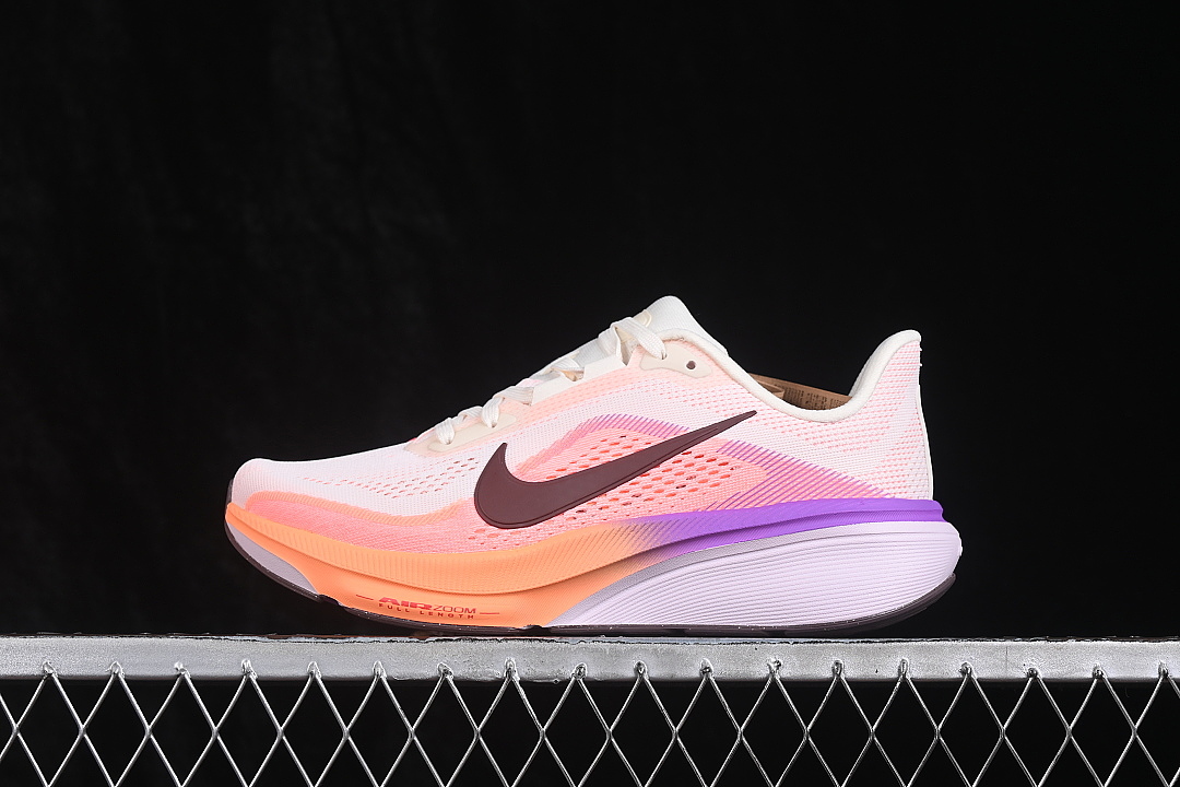 Nike [IB1881-113]-[AIR ZOOM PEGASUS 42 CHALK/ORANGE PULSE/VIOLET/TATTOO]-[WOMAN:36-39]-[MAN:40-42] - Image 2