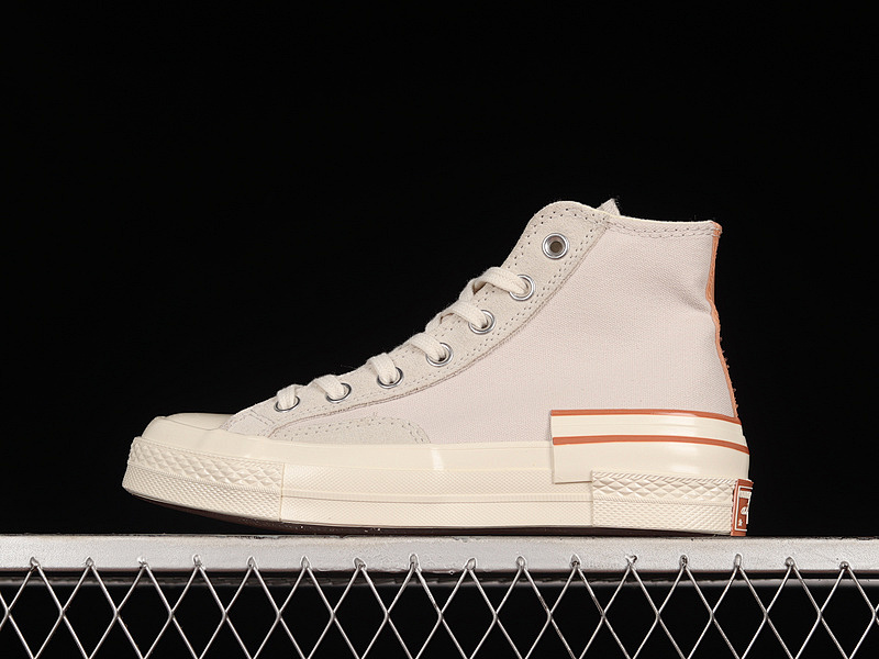 Converse Converse CHUCK TAYLOR ALL-STAR 70S HIGH GREY/IVORY/BROWN · A04287C, photo 1