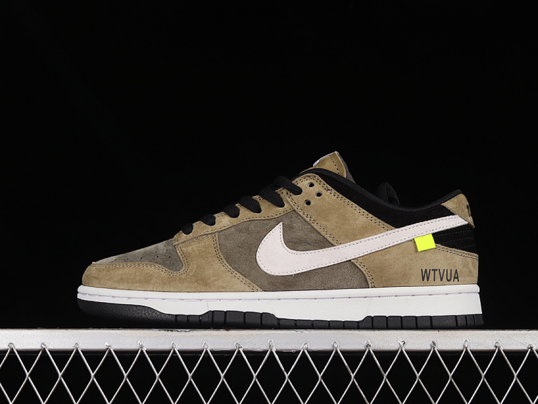 Nike WTVUA DUNK LOW SB WHITE/BLACK/GREEN · WT1233-033, photo 1
