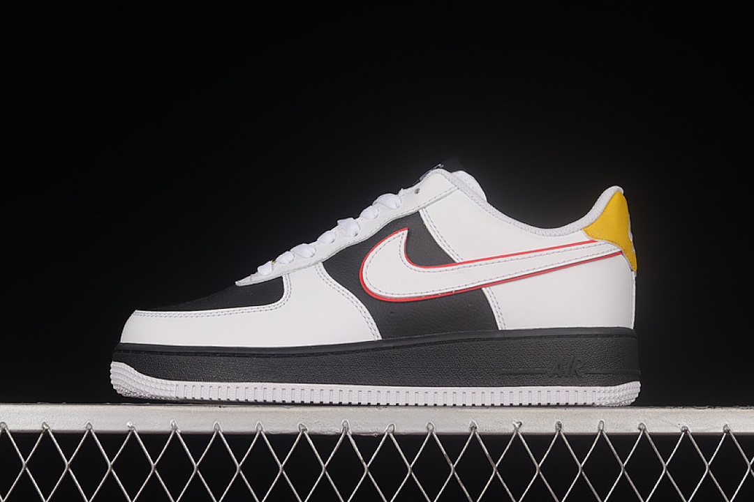 Nike [SJ5588-100]-[AIR FORCE 1 LOW 07 PANDA WHITE/BLACK-YELLOW]-[WOMAN:35.5-39]-[MAN:40-45], photo 1