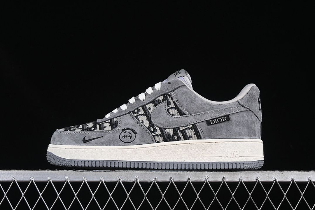 Nike [KK1988-056]-[AIR FORCE 1 07 LOW WHITE/GREY/BLACK]-[WOMAN:36-39]-[MAN:40-45] - Image 2