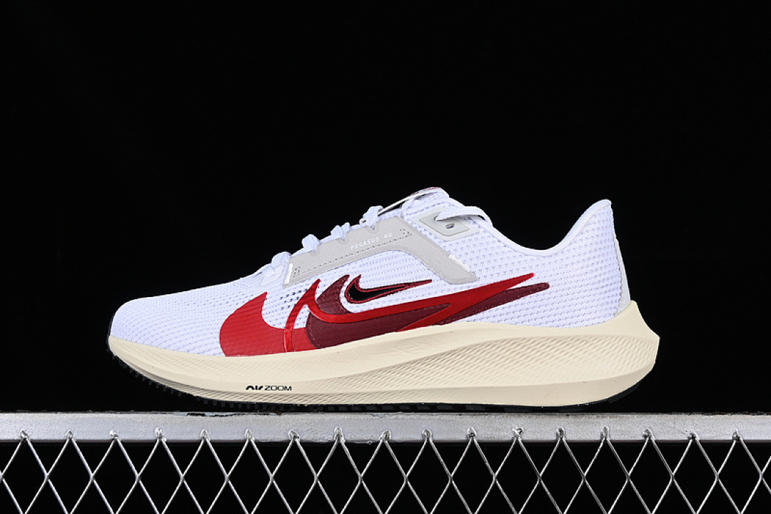 Nike [FB7703-100]-[AIR ZOOM PEGASUS 40 WHITE/RED/GREY]-[WOMAN:36-40] - Image 16