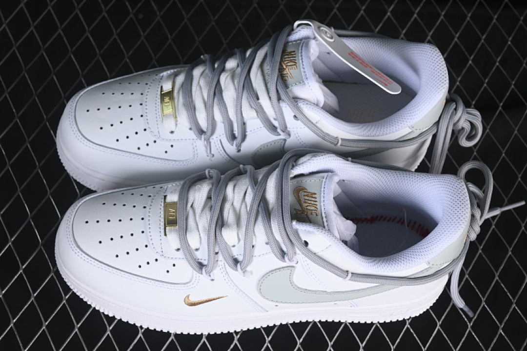 Nike [CZ0170-106]-[AIR FORCE 1 07 LOW CASUAL SNEAKERS LIGHT GRAY/WHITE]-[WOMAN:36-39]-[MAN:40-45] - Image 10
