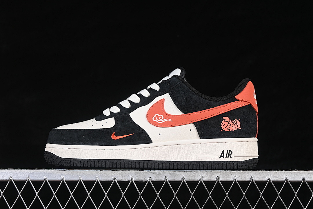 Nike [XD0028-006]-[AIR FORCE 1 07 LOW CASUAL SNEAKERS WHITE/BLACK/RED]-[WOMAN:36-39]-[MAN:40-45] - Image 2