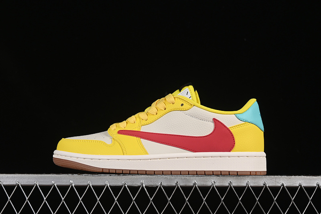 Jordan [DN6901-091]-[TRAVIS SCOTT X FRAGMENT DESIGN AIR JORDAN 1 LOW OG SP WHITE/YELLOW/RED/BLUE], photo 1