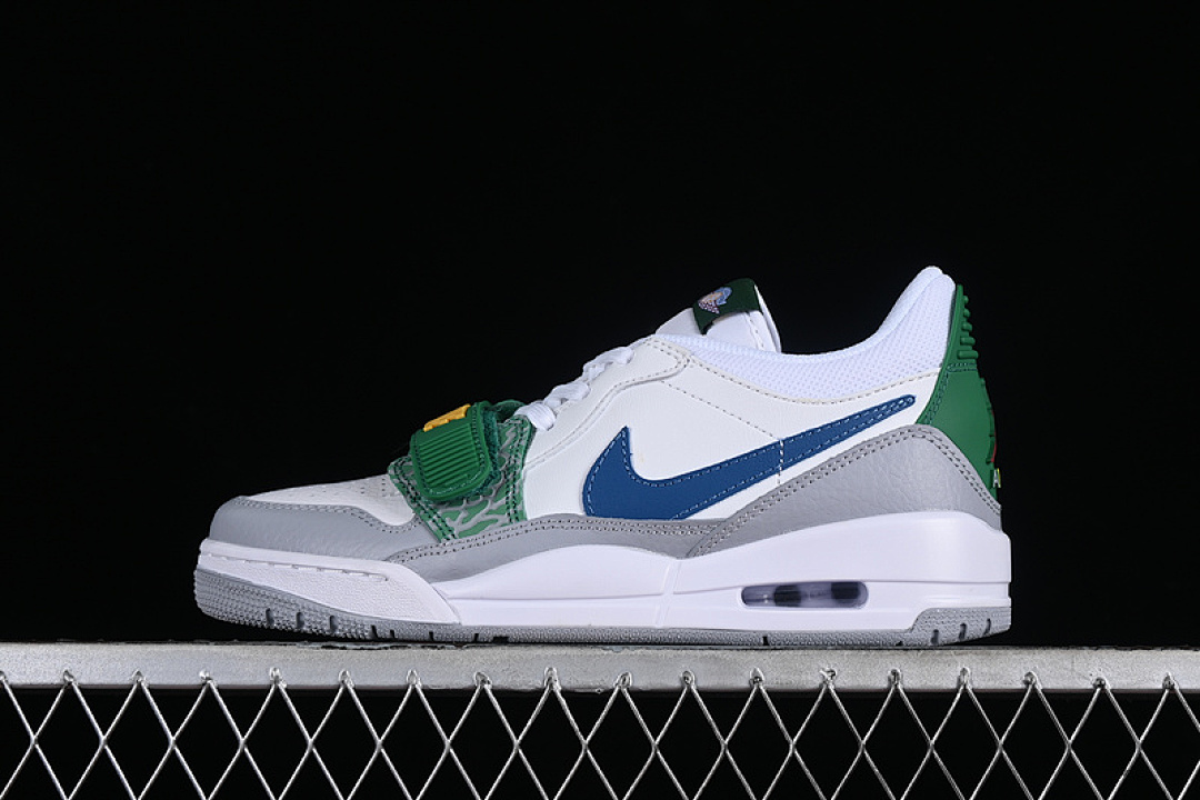 Jordan [CD9054-140]-[AIR JORDAN LEGACY AJ312 LOW WHITE/WOLF GREY/PINE GREEN/INDUSTRIAL BLUE]-[36-46], photo 1