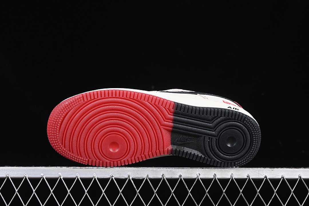 Nike [HH7518-033]-[AIR FORCE 1 07 LOW SUP WHITE/BLACK/RED/GREY]-[WOMAN:36-39]-[MAN:40-45] - Image 15