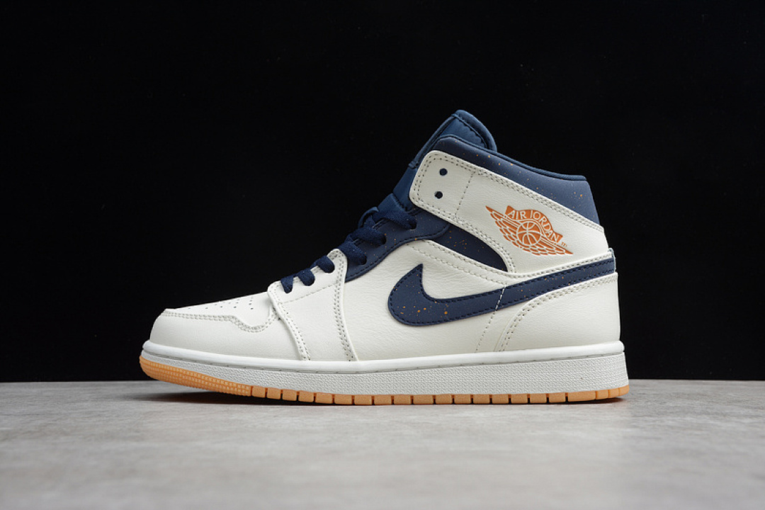 Jordan [AH6342-104]-[GZ AIR JORDAN 1 RETRO MID JETER BRONZE/COLLEGE NAVY]-[UNISEX:36-47], photo 1