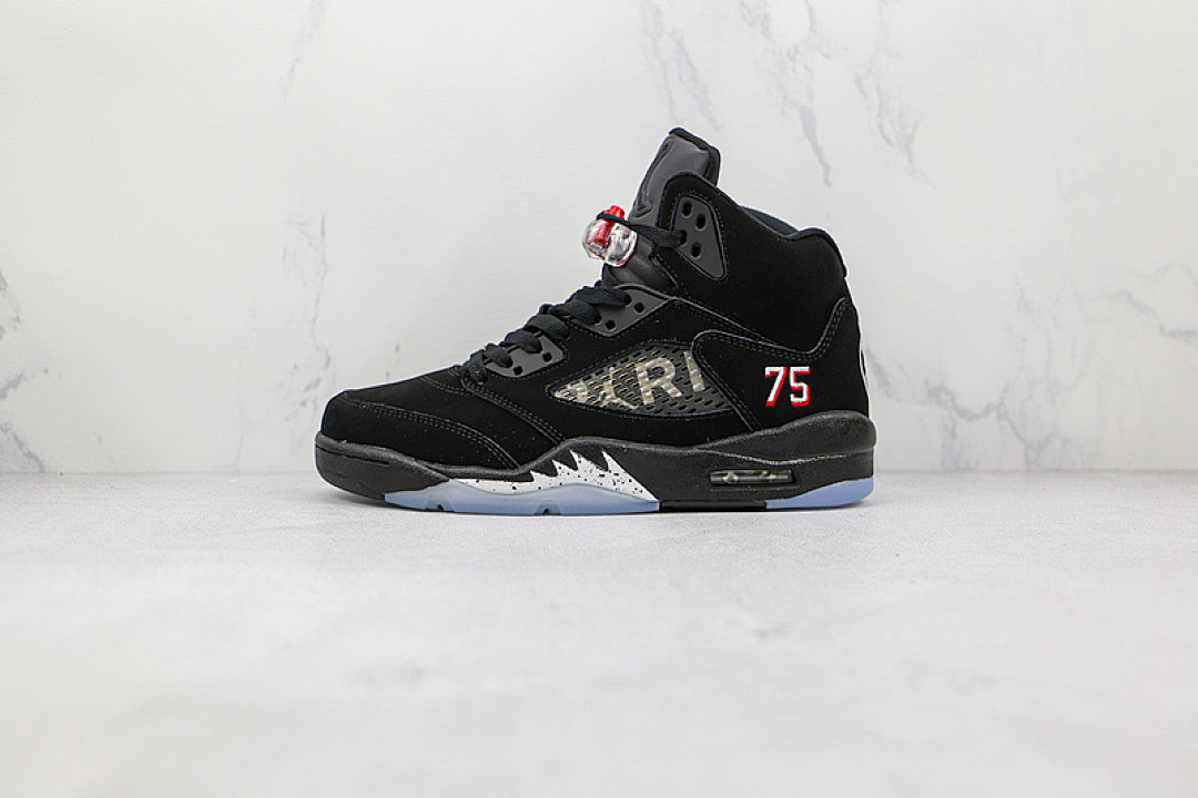 Jordan [AV9175-001]-[PARIS SAINT-GERMAIN X AIR JORDAN 5 RETRO BLACK/BLACK-RED]-[UNISEX:36-46], photo 1