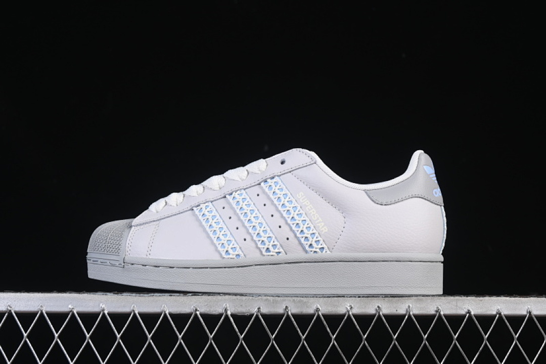 Unbranded [JQ8729]-[SUPERSTAR II WHITE/GREY/BLUE]-[WOMAN:35-39]-[MAN:40-43], photo 1