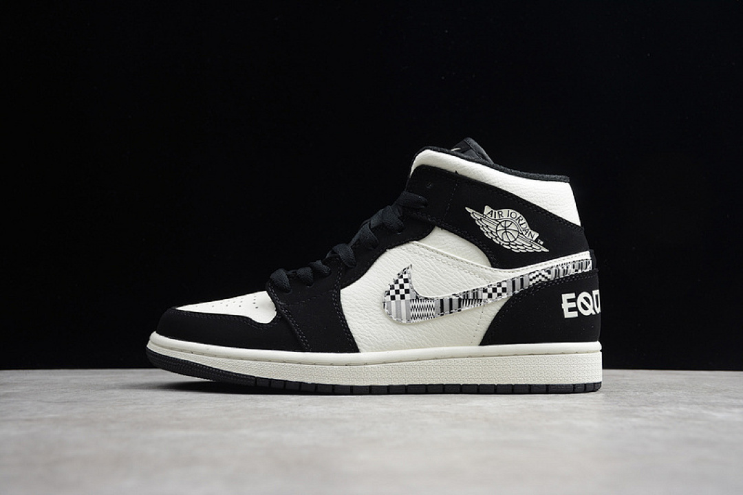 Jordan AIR Jordan 1 MID SE BLACK HISTORY MONTH BLACK-SAIL-WOLF GREY · 852542-010, photo 1