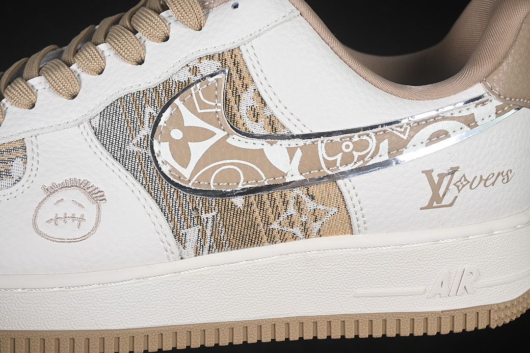 Nike [DW8806-031]-[AIR FORCE 1 07 LOW CASUAL SNEAKERS BROWN/WHITE]-[WOMAN:36-39]-[MAN:40-45] - Image 7