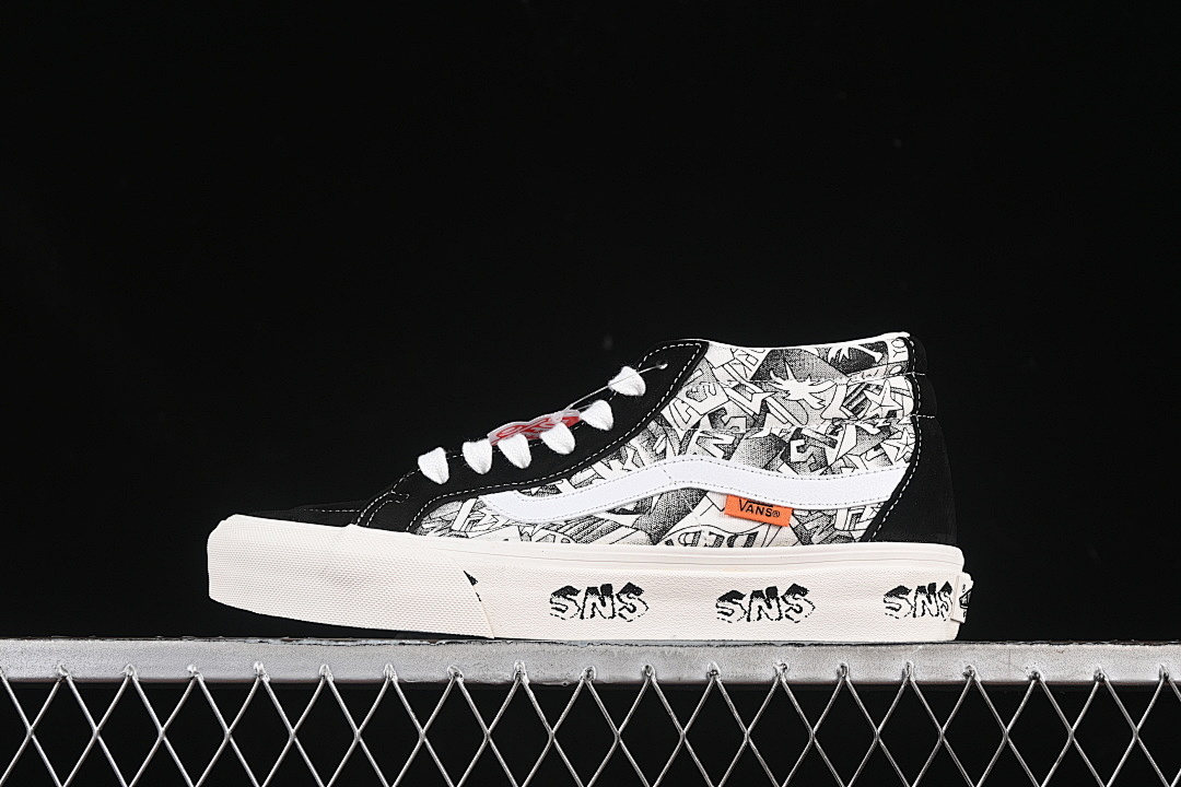 Unbranded [VN0A347UVGD]-[SK8-MID CASUAL SKATEBOARD SHOES BLACK/WHITE]-[WOMAN:35-39]-[MAN:40-44], photo 1