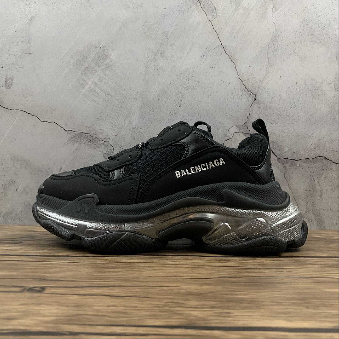 Unbranded [BA*LEN*CIAGA TRIPLE S BLACK/BLACK/SILVER]-[WOMAN:35-39]-[MAN:40-46], photo 1