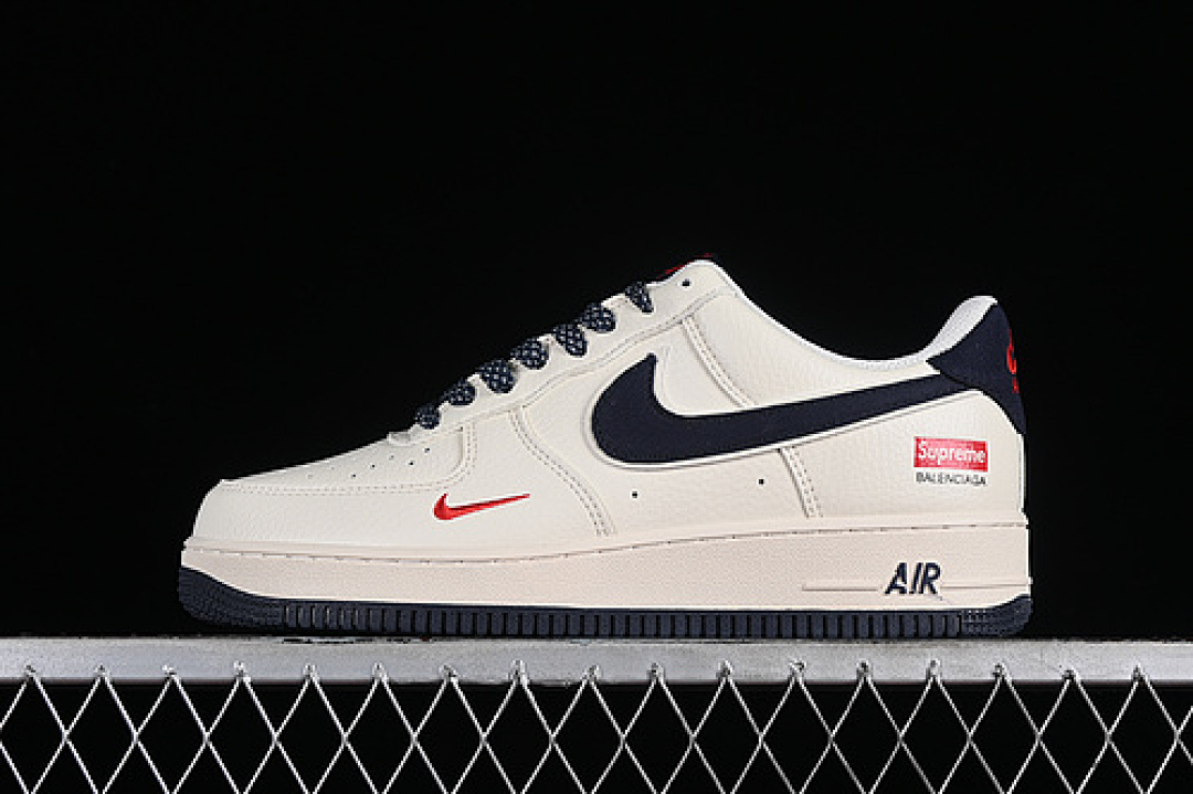 Nike [CW2288-111]-[AIR FORCE 1 07 LOW GREY/BLUE/RED]-[WOMAN:36-39]-[MAN:40-45], photo 1