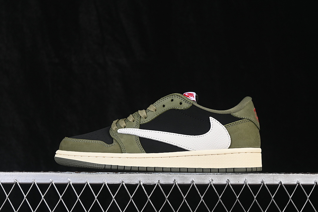 Jordan [DM7866-002]-[JORDAN 1 RETRO LOW OG SP BLACK/OLIVE-MUSLIN]-[WOMAN:36-39]-[MAN:40-48.5] - Image 2