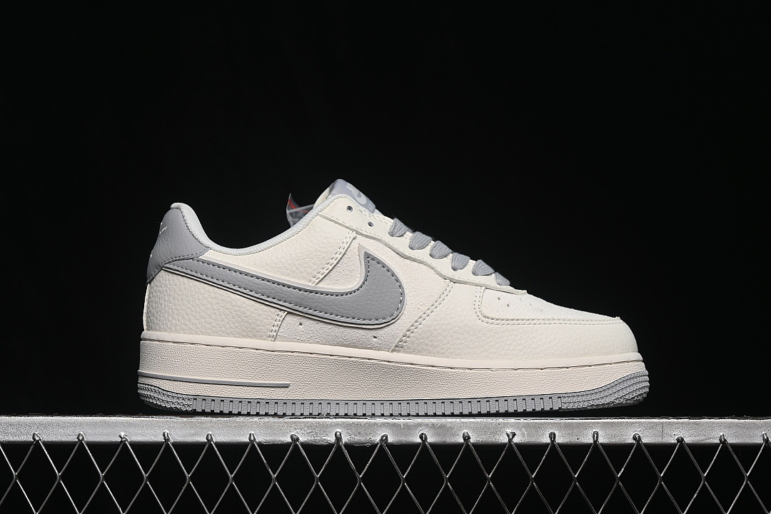 Nike [DN9688-102]-[AIR FORCE 1 07 LOW CASUAL SNEAKERS WHITE/GREY/WHITE]-[WOMAN:36-39]-[MAN:40-45] - Image 16
