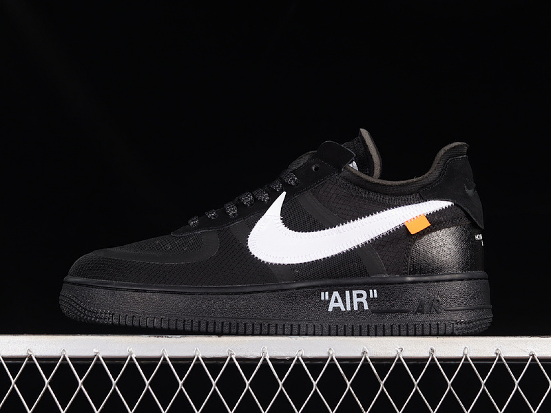 Nike [AO4606-001]-[OFF-WHITE X AIR FORCE 1 LOW BLACK/WHITE-CONE-BLACK]-[WOMAN:36-39]-[MAN:40-45], photo 1