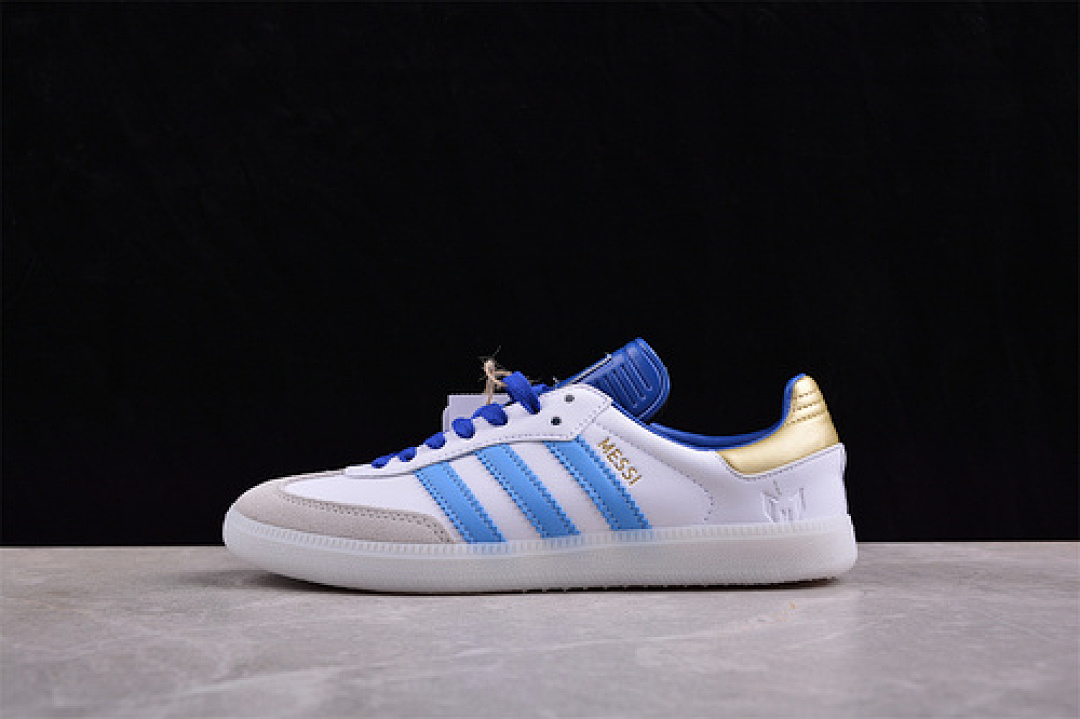 Adidas Adidas SAMBA MESSL WHITE/LUCID BLUE/BLUE BURST/GOLD · ID3550, photo 1