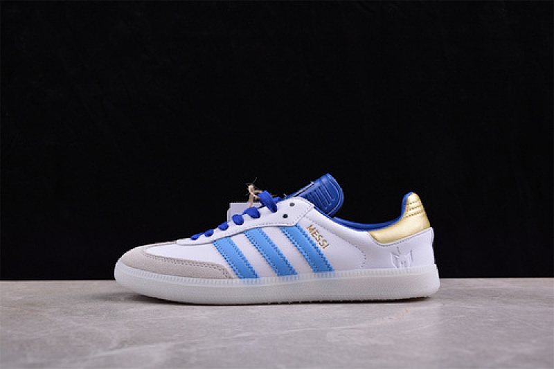 Adidas Adidas SAMBA MESSL WHITE/LUCID BLUE/BLUE BURST/GOLD · ID3550, photo 1