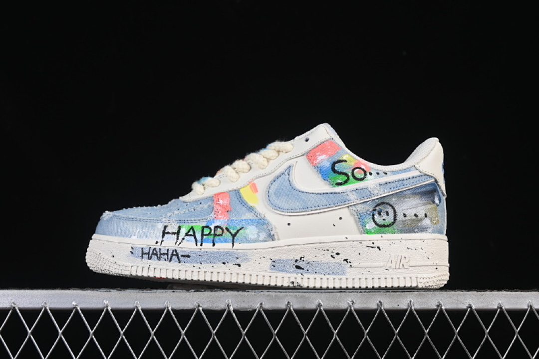 Nike [CW1888-116]-[AIR FORCE 1 07 LOW FANTASY COWBOY WHITE/BLUE]-[WOMAN:36-39]-[MAN:40-45] - Image 2