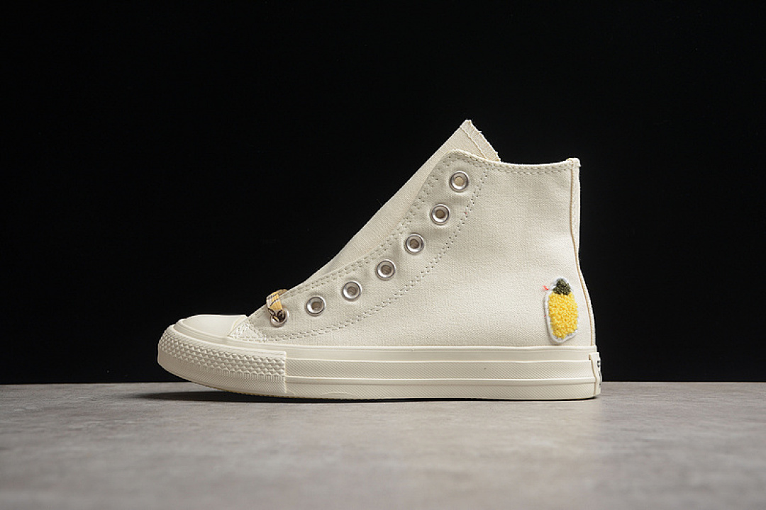 Converse Converse CHUCK TAYLOR ALL STAR HIGH PEACHES WHITE/YELLOW/WHITE · A03177C, photo 1