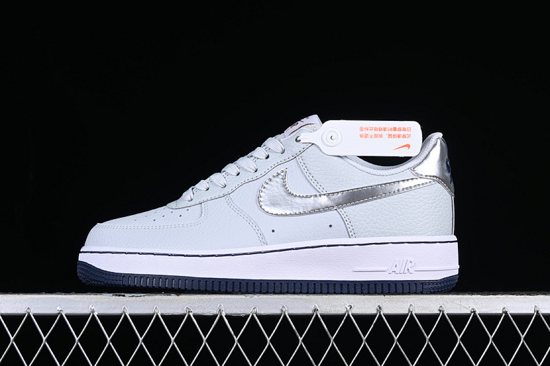 Nike [CT3839-004]-[AIR FORCE 1 07 LOW PURE PLATINUM/BARELY GRAPE/MIDNIGHT NAVY/METALLIC (SILVER]), photo 1