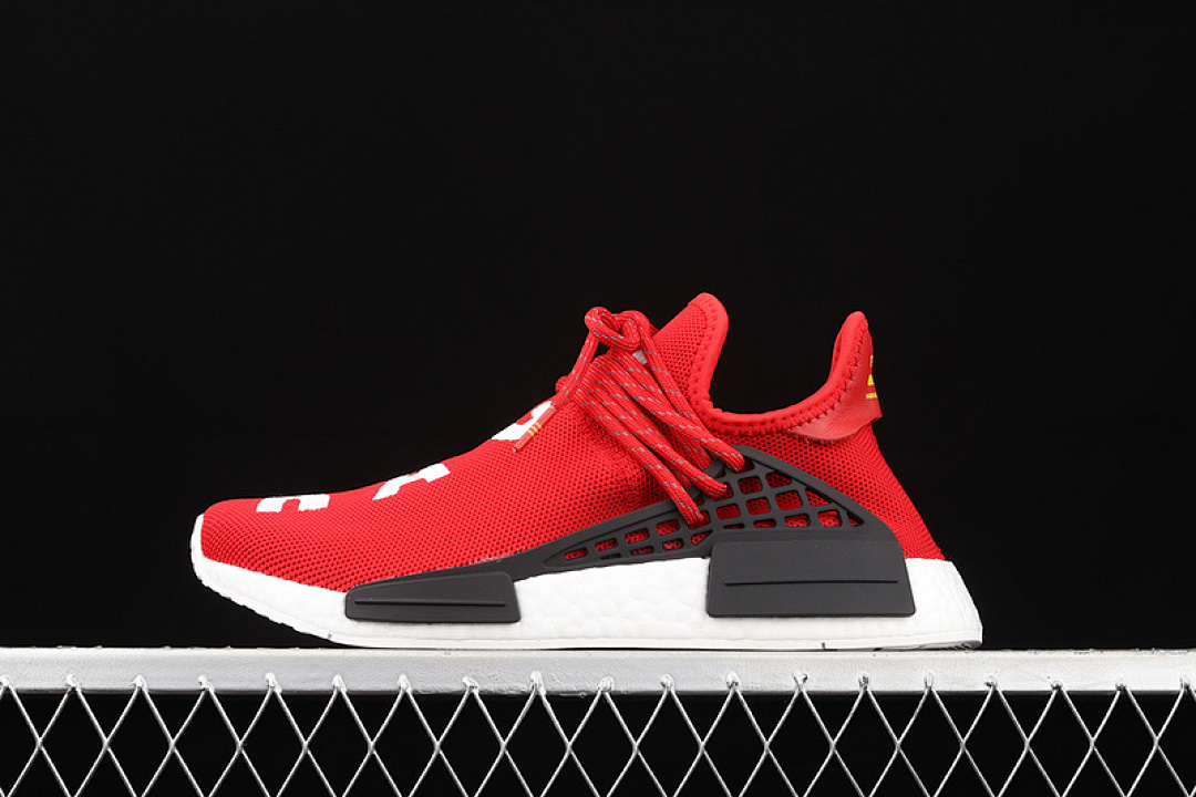 PHARRELL X NMD HUMAN RACE RED/FOOTWEAR WHITE/BLACK · BB0616, photo 1