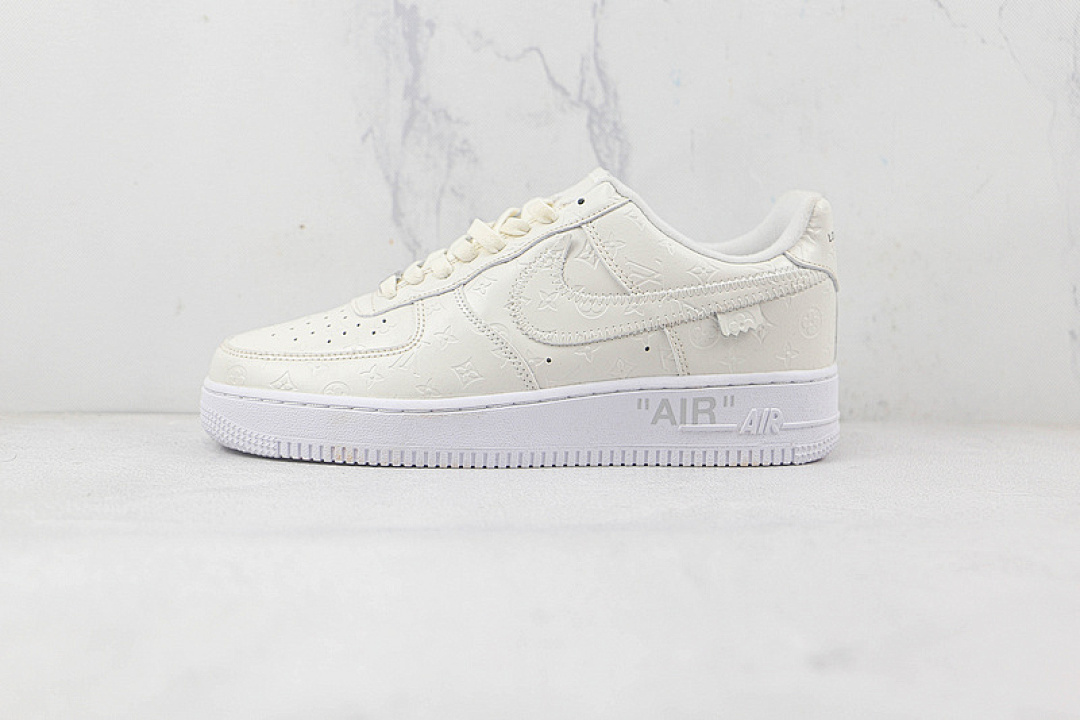 Nike [L*V X AIR FORCE 1 LOW 07 BEIGE/WHITE/BEIGE]-[WOMAN:35.5-39]-[MAN:40-46], photo 1