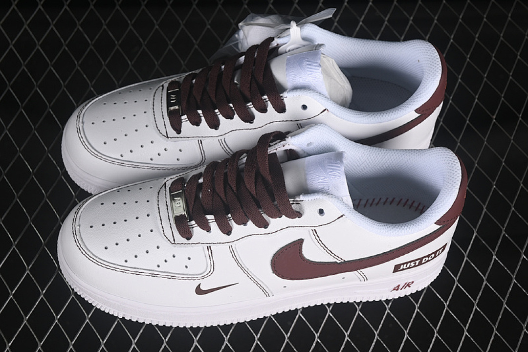 Nike [CW2288-027]-[AIR FORCE 1 07 LOW JUST WHITE/BROWN]-[WOMAN:36-39]-[MAN:40-45] - Image 11