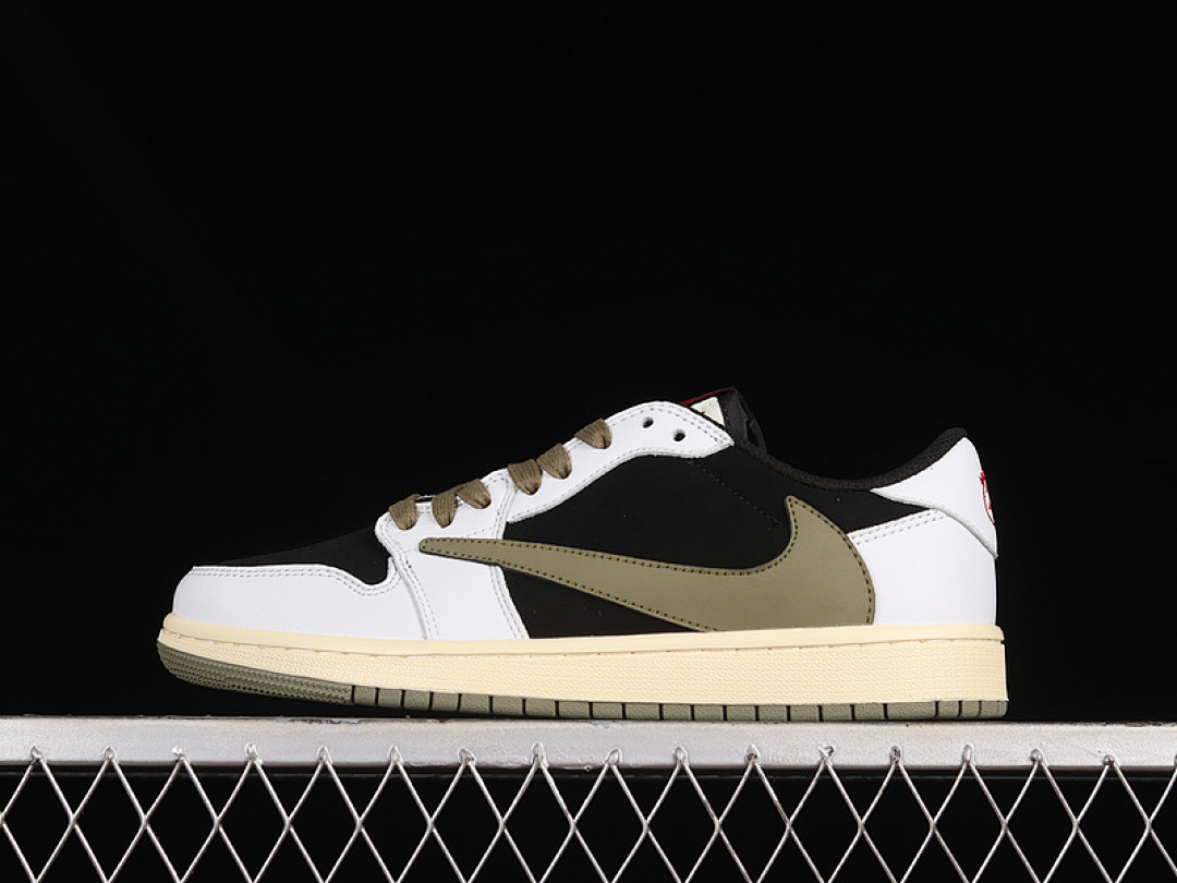 Jordan [DZ4317-106]-[TRAVIS SCOTT X AIR JORDAN 1 LOW OG WHITE/BLACK/DARK GREEN]-[UNISEX:36-46], photo 1