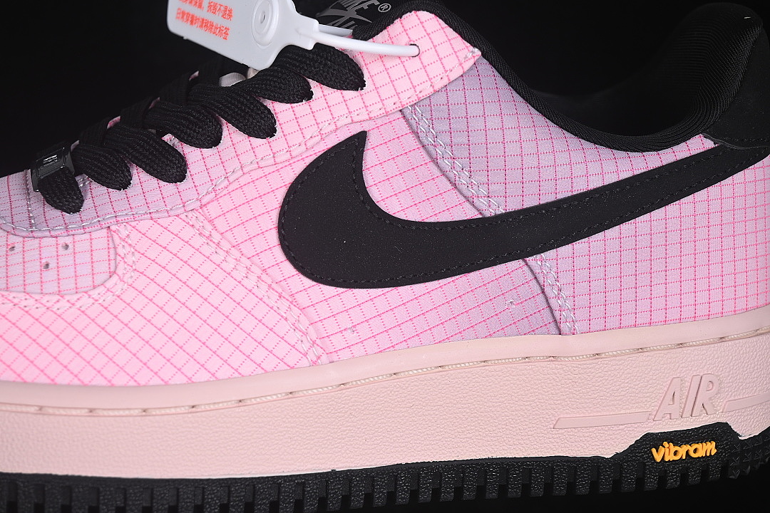 Nike [IH1943-600]-[AIR FORCE 1 07 LOW CASUAL SNEAKERS LIGHT PINK/BLACK]-[WOMAN:36-39]-[MAN:40-45] - Image 7