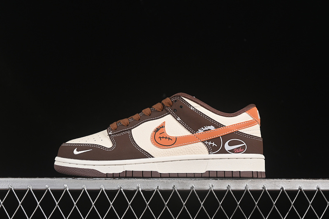 Unbranded [KK1333-034]-[SB DUNK LOW WHITE/BROWN/ORANGE]-[WOMAN:36-39]-[MAN:40-45], photo 1