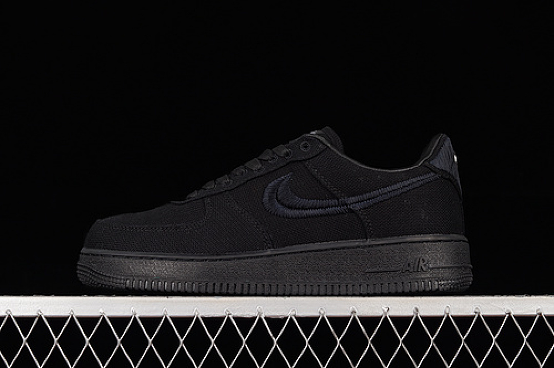 Nike Nike STUSSY X AIR FORCE 1 LOW BLACK/BLACK/BLACK · CZ9084-001, photo 1